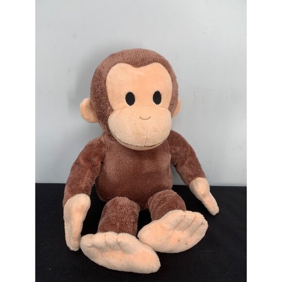 14 Inch Curious George Missing Tag Brown Plush Stuffed Monkey Embroidered Face - Picture 1 of 9